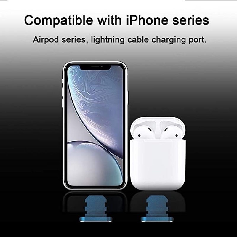 Nút Chống Bụi Cổng Sạc USB Bằng Hợp Kim Nhôm Cho Điện Thoại Apple