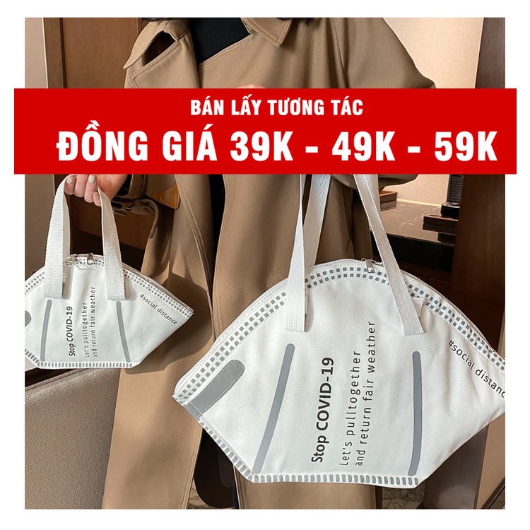 Túi tote vải canvas độc đáo sáng tạo  BLUE CLOUDS chất liệu vải cao cấp 2 mẫu -TXN28