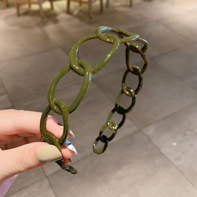 Băng Đô Cài Tóc Bản Rộng Màu Sắc Đơn Giản