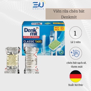 Viên rửa chén Denkmit viên rửa bát sạch sẽ thơm tho - Hàng Nhập Khẩu Đức