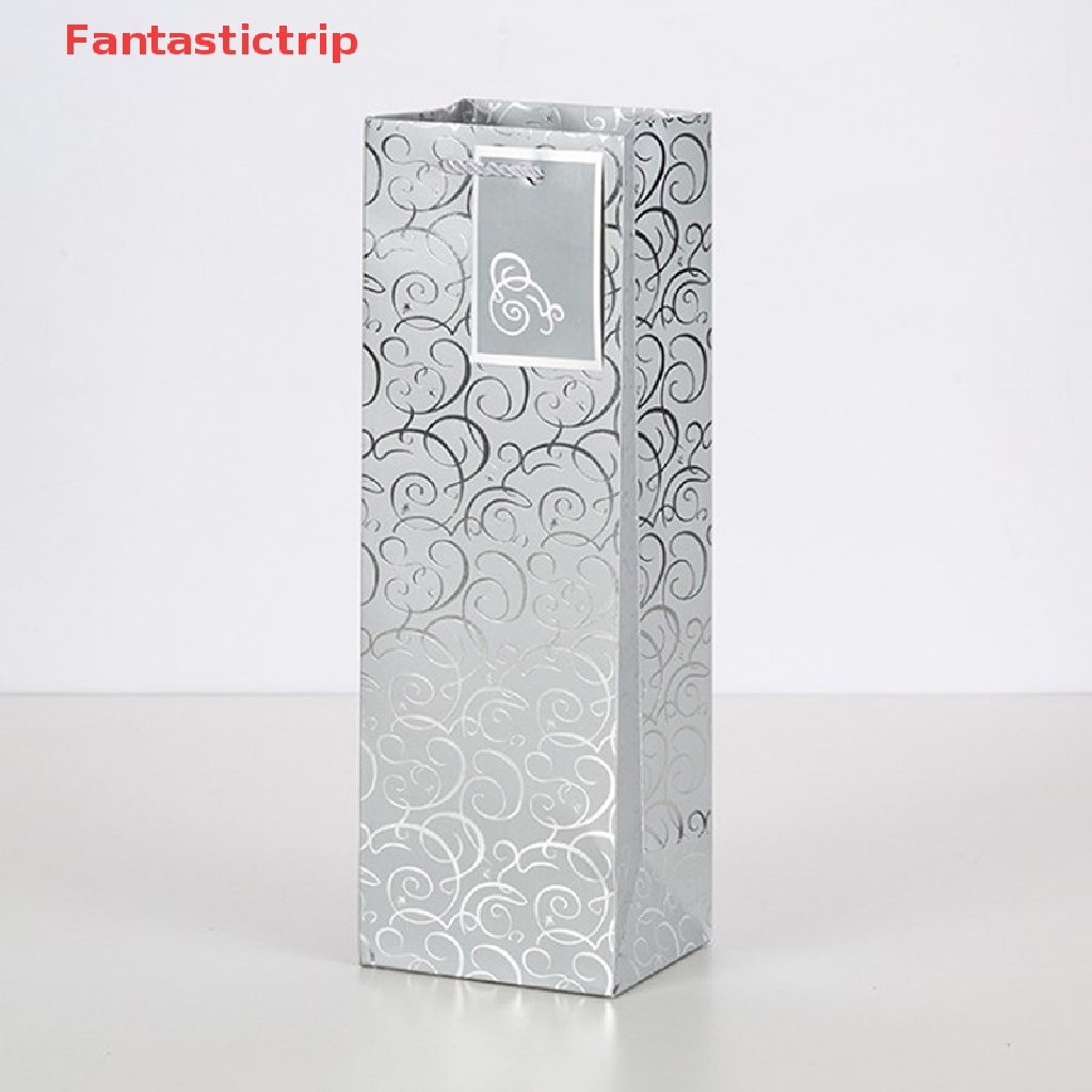 1 [Fantastictrip] 1 Túi Giấy Kraft Đựng Rượu Vang Có Tay Cầm Mới