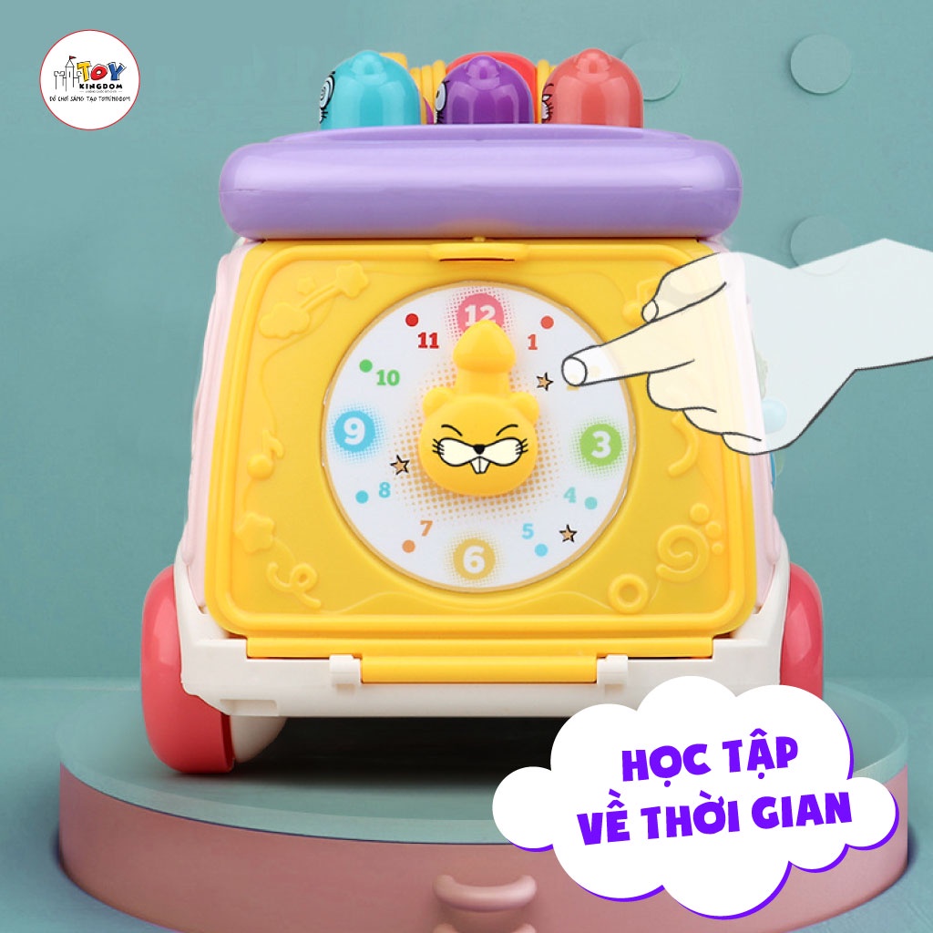 Đồ Chơi Xe Ô Tô Thả Hình Âm Nhạc, Có Đèn Và Đàn Gõ