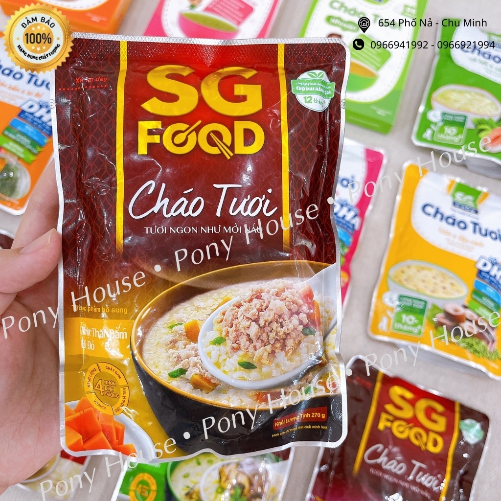 Cháo Tươi Sài Gòn Food - háo Tươi cho bé Trên 1 Tuổi An Toàn Đầy Đủ Dinh Dưỡng 270g date 2022