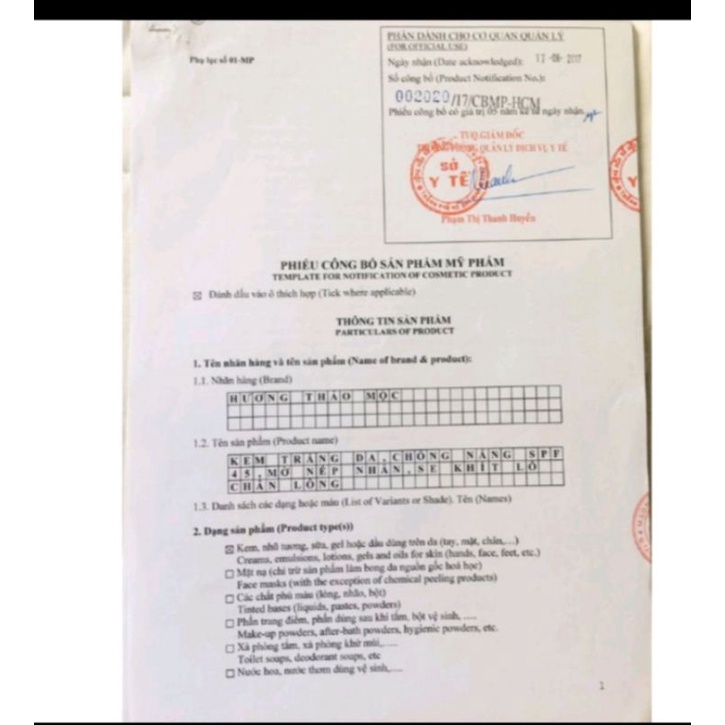 Hương Thảo mộc,nám tàn nhang 15gr