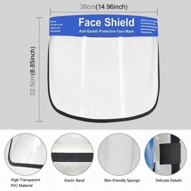 TẤM CHẮN GIỌT BẮN FACE SHIELD MÃ 03 VIỀN XANH - KÍNH BẢO HỘ CHẮN GIỌT BẮN MÃ 03