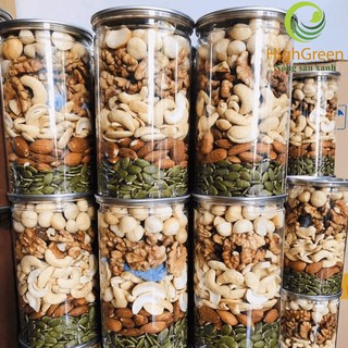 Hạt dinh dưỡng Mixed Nuts 5 loại hạt: Macca, hạnh nhân, óc chó, hạt điều và bí xanh, đã sấy chín, tách vỏ (500gr)