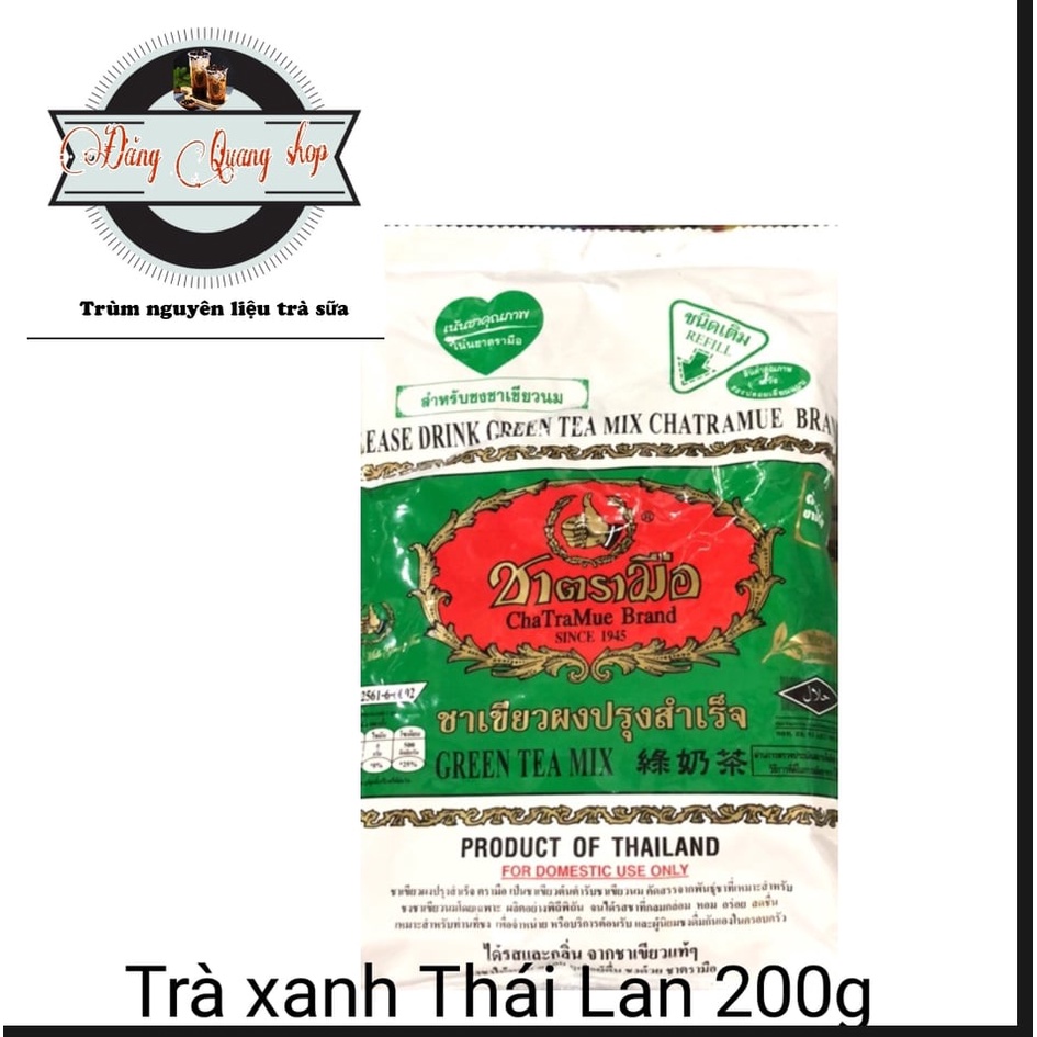 Trà xanh Thái Lan 200g (Gói )- Bột pha trà thái -Trà Matcha- Nguyên liệu làm trà sữa-Đăng Quang Shop