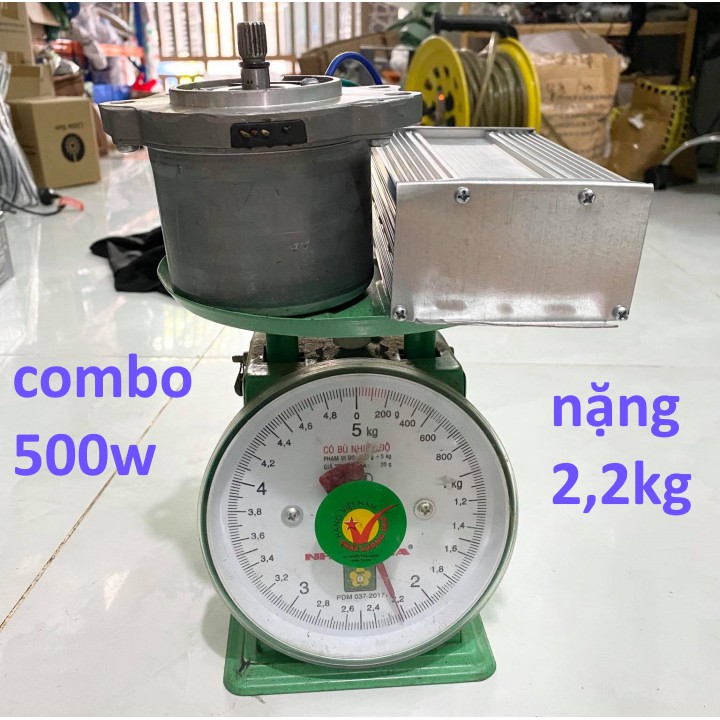 Motor không chổi than 12V 24V 500w 600w - bộ combo