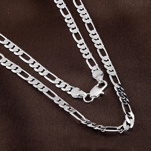 Vòng cổ mạ bạc phong cách thời trang sang trọng dành cho nam và nữ