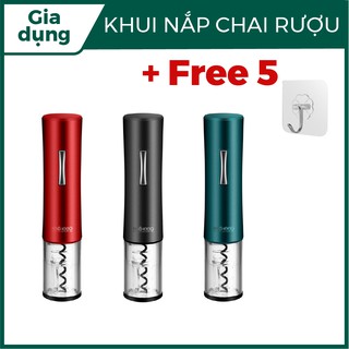 Thiết Bị Khui Nắp Chai Rượu Vang KACHEEG [BẢO HÀNH] [Tự Động và đèn led chiếu sáng ] 2 Trong 1 Tiện Dụng