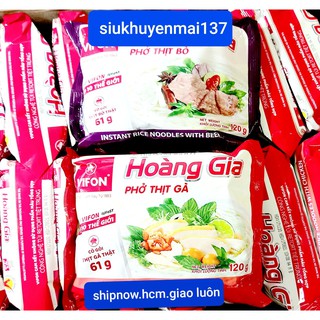 phở thịt gà vifon thùng 18 gói hoàng gia  có gói thịt thật -120 gr gói