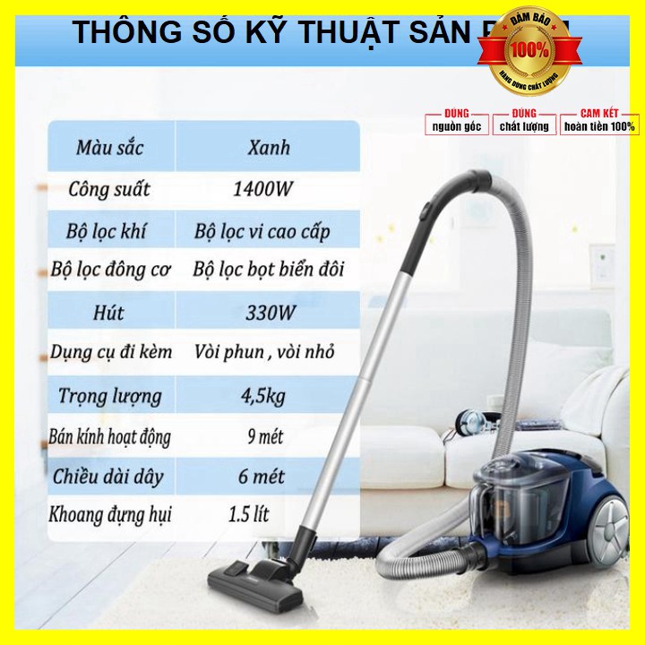 Máy hút bụi gia đình thương hiệu Philips FC8471/81 công suất 1400W hộp chứa bụi 1.5L - Bảo hành 12 thángg | BigBuy360 - bigbuy360.vn