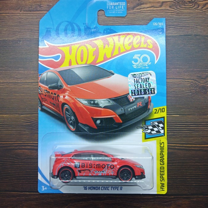 Hot Wheels Mô Hình Đồ Chơi Xe Hơi Honda Civic Type R Red Factory 2018