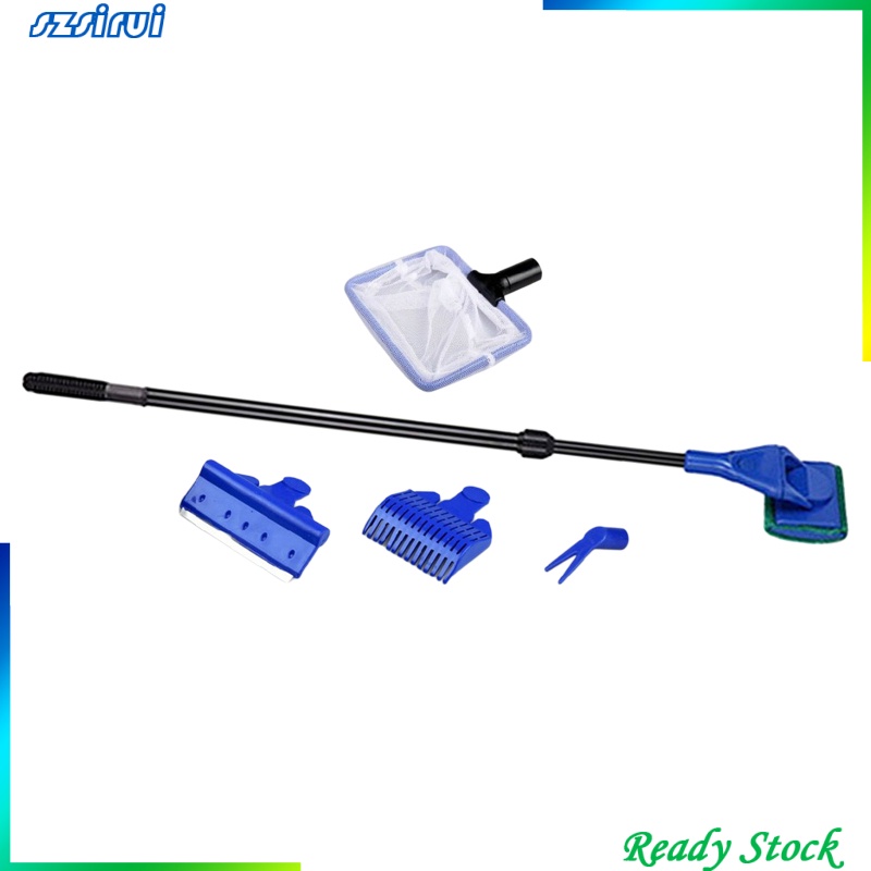 Bộ dụng cụ vệ sinh kính bể cá thiết kế 5 trong 1