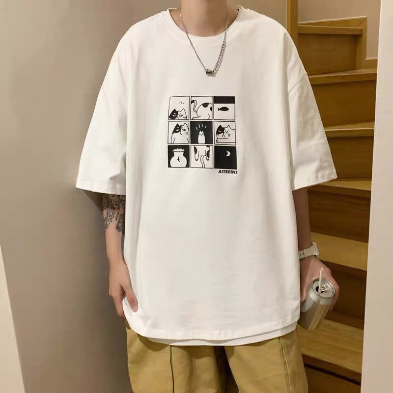 Áo thun phông unisex form rộng tay lỡ ATL 226