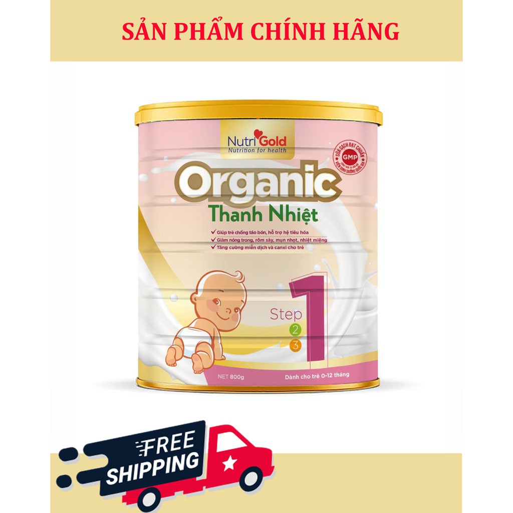 Sữa bột NUTRIGOLD giúp trẻ chống táo bón 800g
