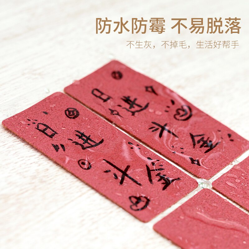 Bộ 16 / 64 tờ giấy ghi chú bằng gỗ không thấm nước kiểu cách cổ điển