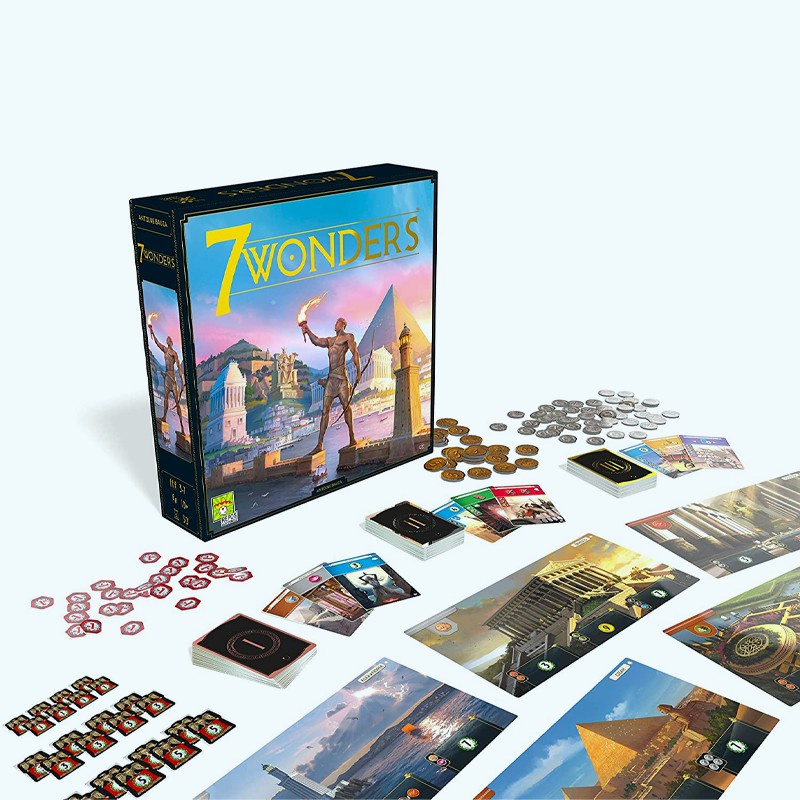 7 Wonders Board Game Bộ đồ chơi board game 7 Kỳ quan phiên bản mới vui nhộn dành cho gia đình