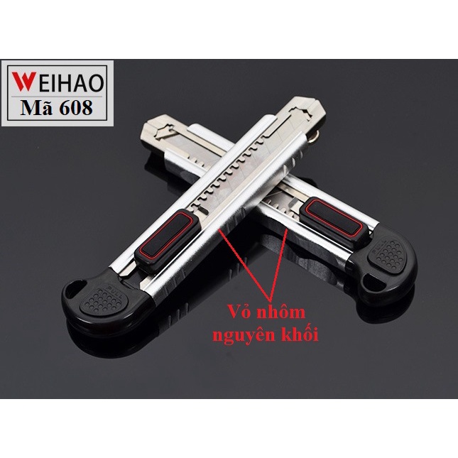 [Ảnh thật] SV Dao rọc giấy cao cấp Weihao 18mm (tặng kèm 5 lưỡi dao)