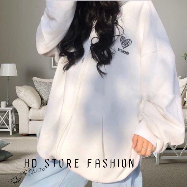 áo khoác nỉ nữ. áo hoodie nữ form rộng HEART 0100 | BigBuy360 - bigbuy360.vn