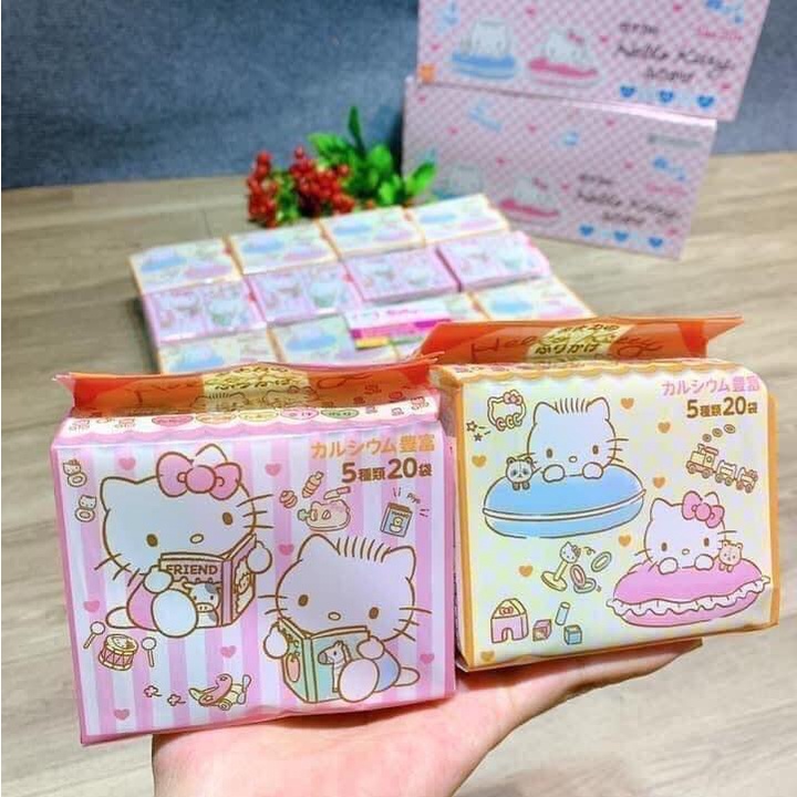 Gói Hạt Gia Vị Rắc Cơm Hello Kitty Cho Bé Ăn Dặm Nội Địa Nhật Bổ Sung DHA Vitamin Canxi Thơm Ngon Dễ Ăn