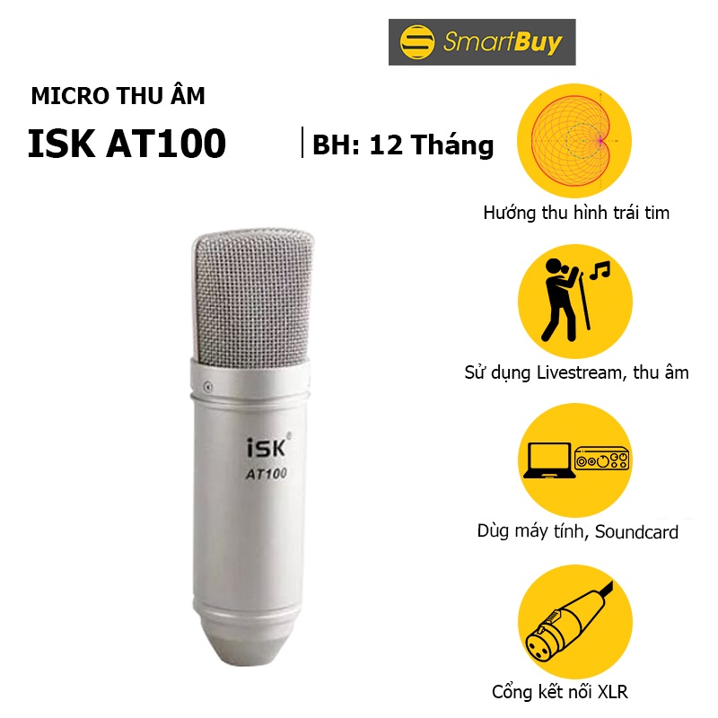 Micro ISK AT100 - Hàng chính hãng