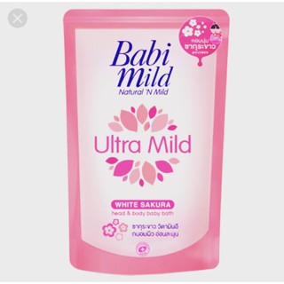 Sữa tắm trẻ em dạng túi 380ml Babi Mild nhập khẩu Thái Lan