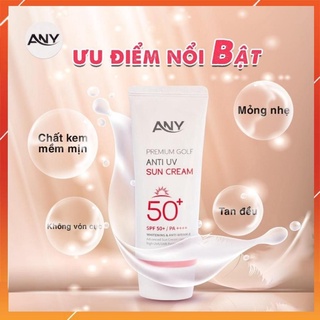 Kem chống nắng kiềm dầu, nâng tone da any premium golf anti uv spf50+ pa++++ 60ml, hàn quốc