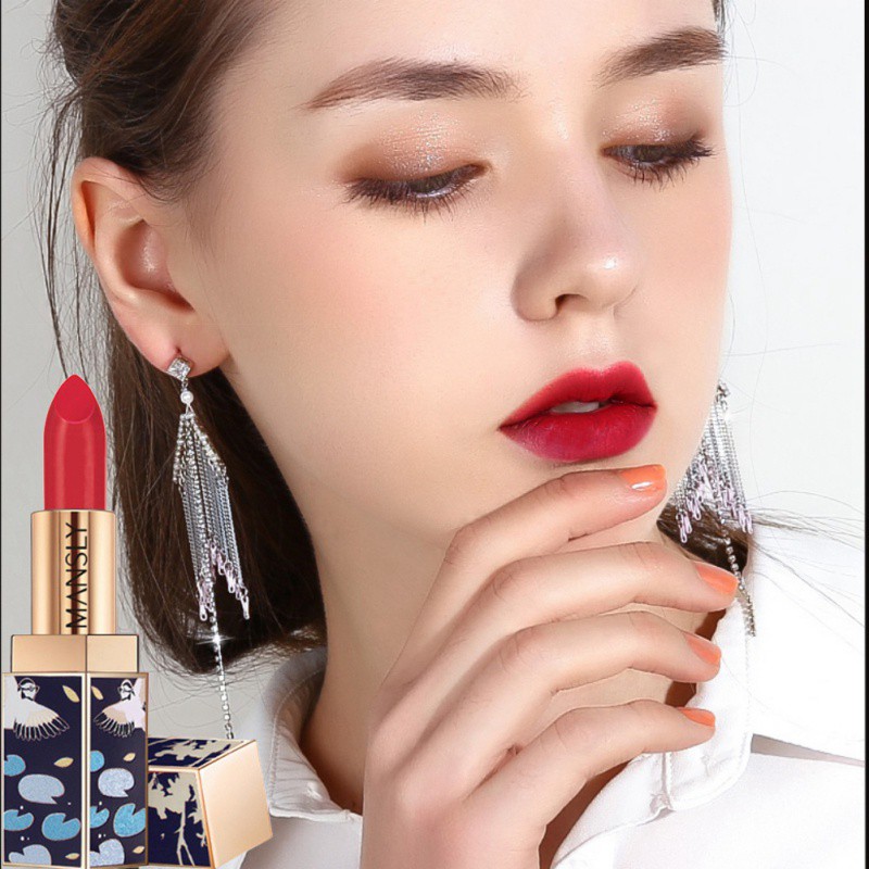 [Hàng mới về] Son môi dưỡng ẩm lâu trôi hiệu ứng lì phong cách trung hoa