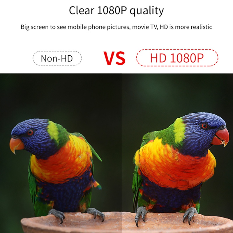 Bộ Chuyển Đổi Màn Hình Máy Chiếu HD TV Không Dây MiraScreen Màu Đen Cho Điện Thoại Thông Minh / Máy Tính Bảng
