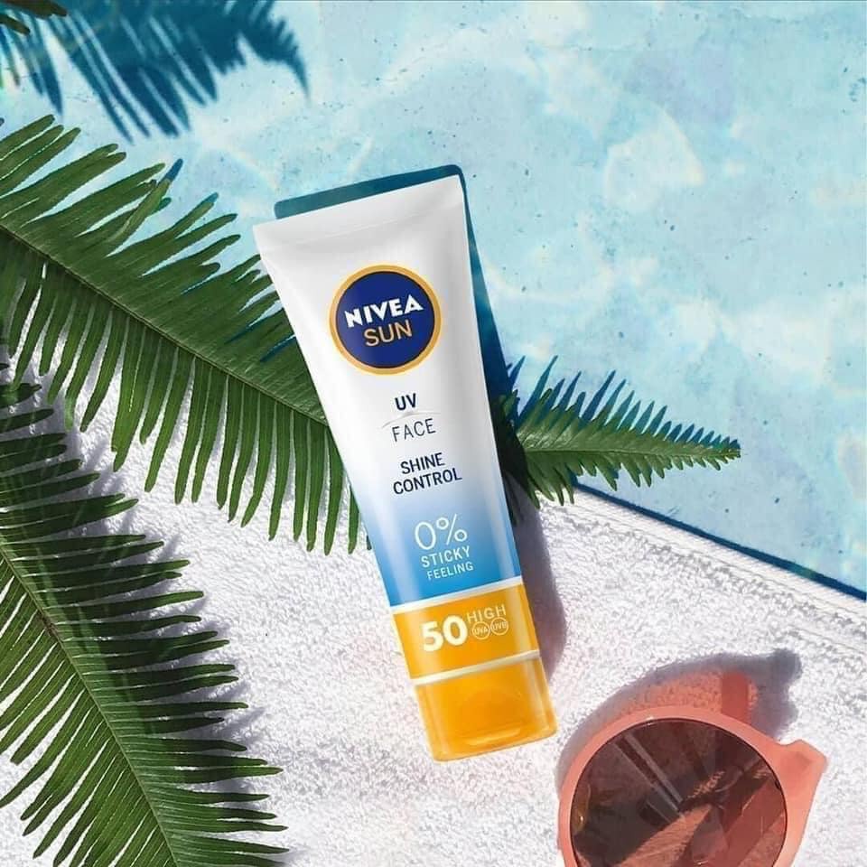 KEM CHỐNG NẮNG NIVEA SUN UV FACE SHINE CONTROL 50ML CHÍNH HÃNG - 10355