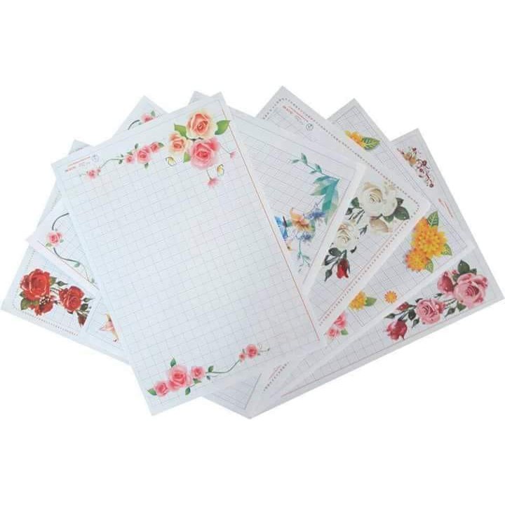 Combo 20 tờ Giấy hoa Ánh Dương 4 ô li 2,5x2,5mm