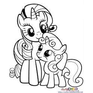 Vở tô màu cho bé Pony