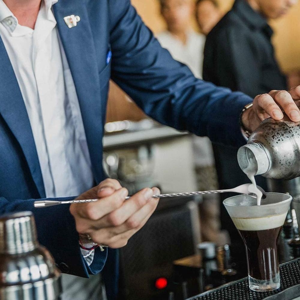 Muỗng nĩa dài khuấy cocktail bằng thép không gỉ