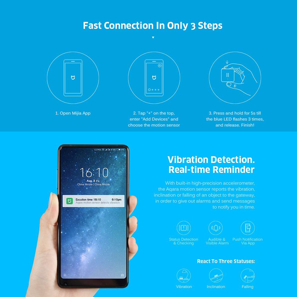 Cảm biến chuyển động thông minh XIAOMI MI Aqara chất lượng cao