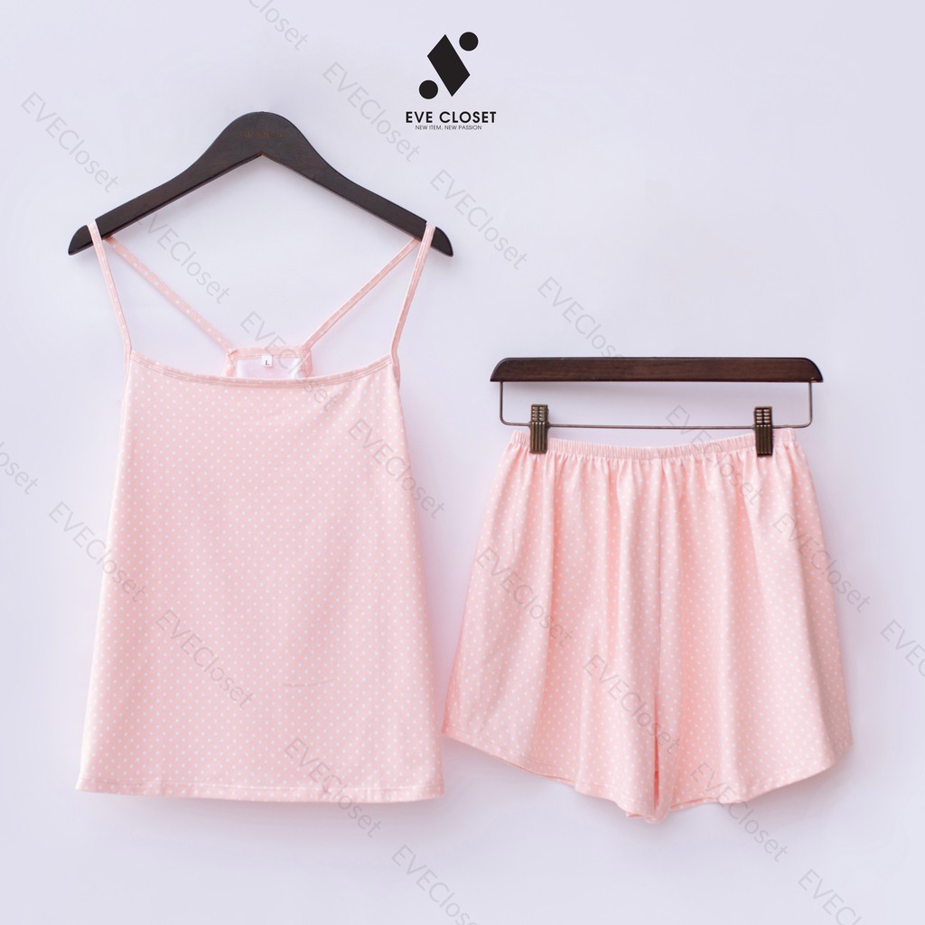 Đồ bộ mặc nhà thun cotton, Đồ bộ thun nữ, Áo thun Quần đùi ngủ Homewear - EveCloset