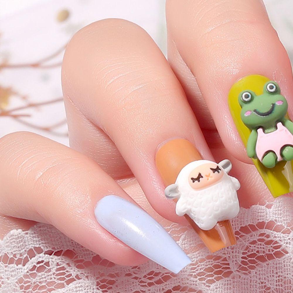 JARRED Phụ Kiện Trang Trí Móng Tay 3D Hình Gấu / Thỏ Dễ Thương Thời Trang