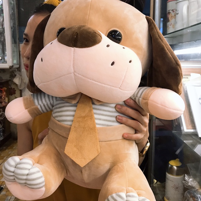 Gấu  bông CÚN SIÊU DỄ THƯƠNG cao 60cm, bề ngang 40 cm