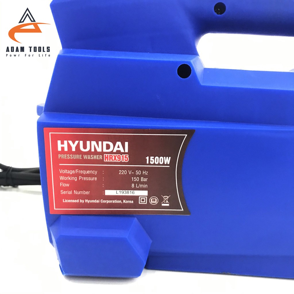 Máy xịt rửa Hyundai HRX915 - Chính hãng Huyndai Dây đồng 100%