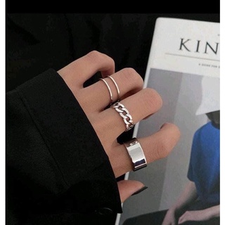 set 3 nhẫn cá tính