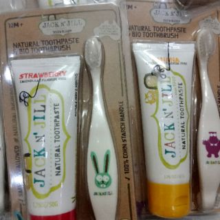 Sét kem đánh răng+ bàn chải Jack n Jill