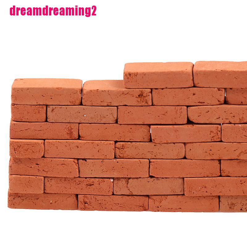 Bộ 50 Mô Hình Gạch Thu Nhỏ Tỉ Lệ 1 / 16 Dùng Để Trang Trí Tiểu Cảnh