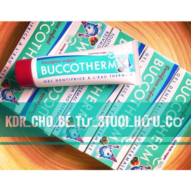 KEM ĐÁNH RĂNG TRẺ EM HỮU CƠ VỊ RED BERRIES BUCCOTHERM