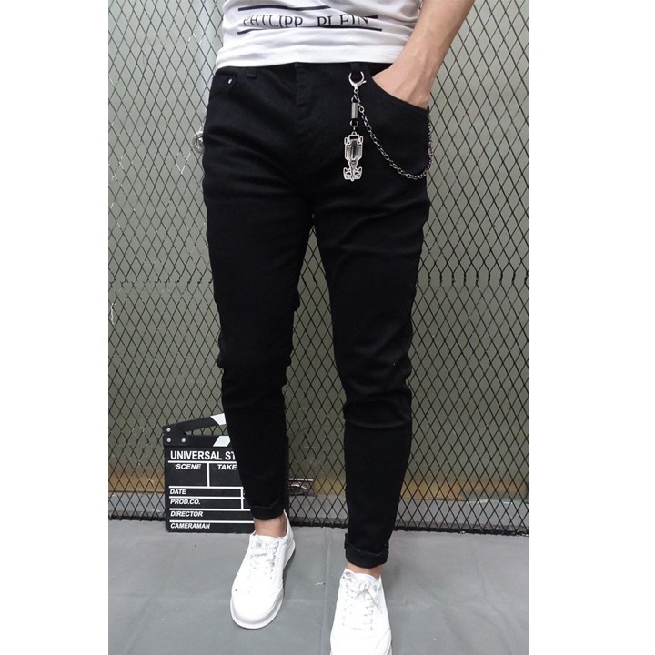 Quần Jeans Đen Chất Co Giãn Dáng Body Trẻ Trung | BigBuy360 - bigbuy360.vn