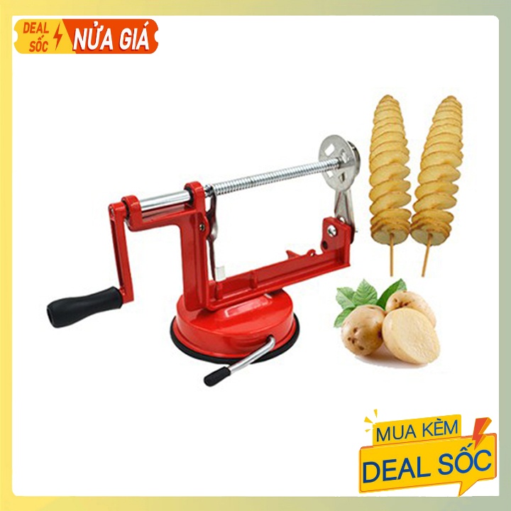 Máy cắt khoai tây hình xoắn, lốc xoáy