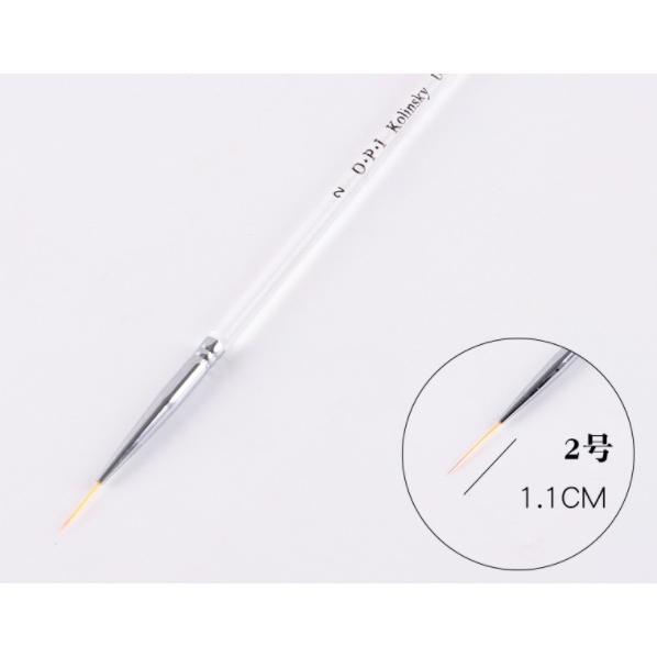 Cọ nét cán trong opi, cọ râu vẽ nail có sẵn nhé a