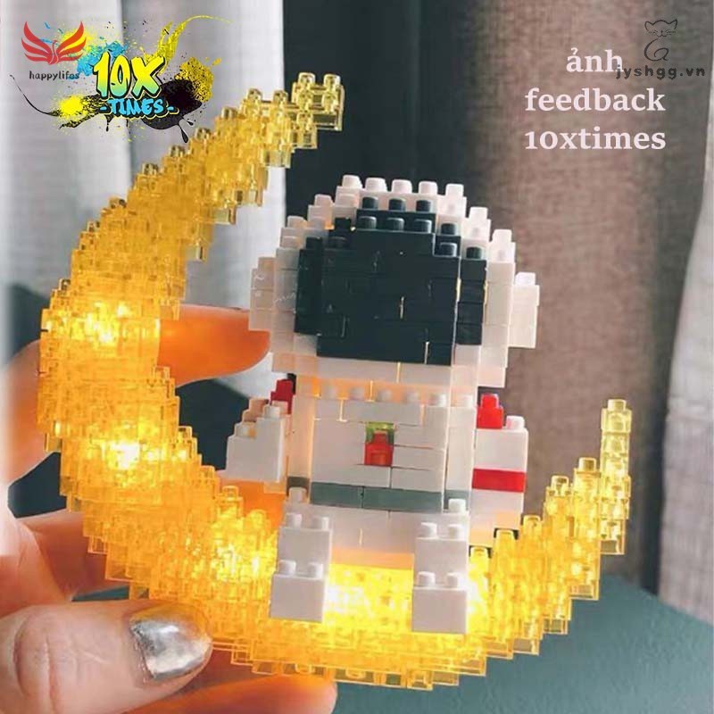 Lego 3d phi hành gia phát sáng lấp lánh dễ thương có đèn, quà tặng bạn gái, quà tặng sinh nhật 10xtimes