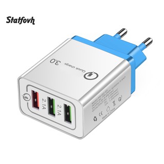 Cốc Sạc Nhanh Qc 3.0 3 Cổng Usb