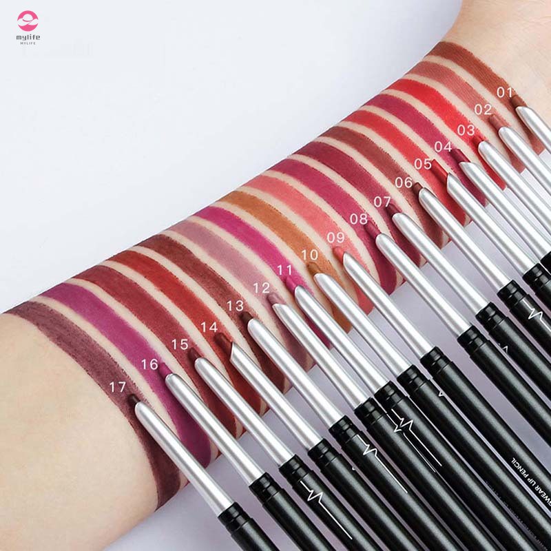 17 Colors Matte Lip Liner Smudge Proof Long Lasting Lip Pencil for Women Makeup