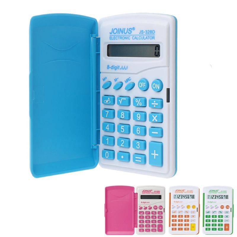 Mini Student Pocket Battery Powered 8-Digit Electronic School Office Calculator